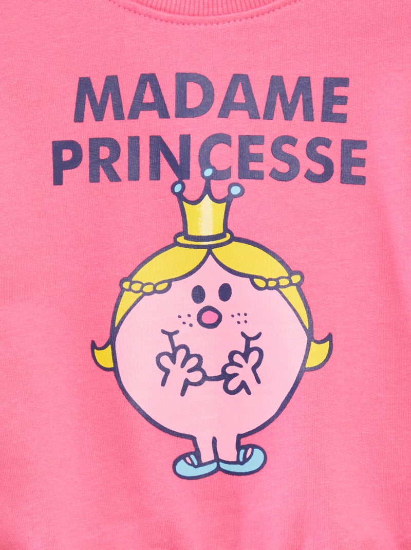 Sweatshirt estampada 'Monsieur Madame' ROSA - Kiabi