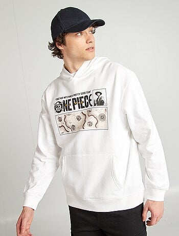 Sweatshirt estampada 'One Piece' em moletão