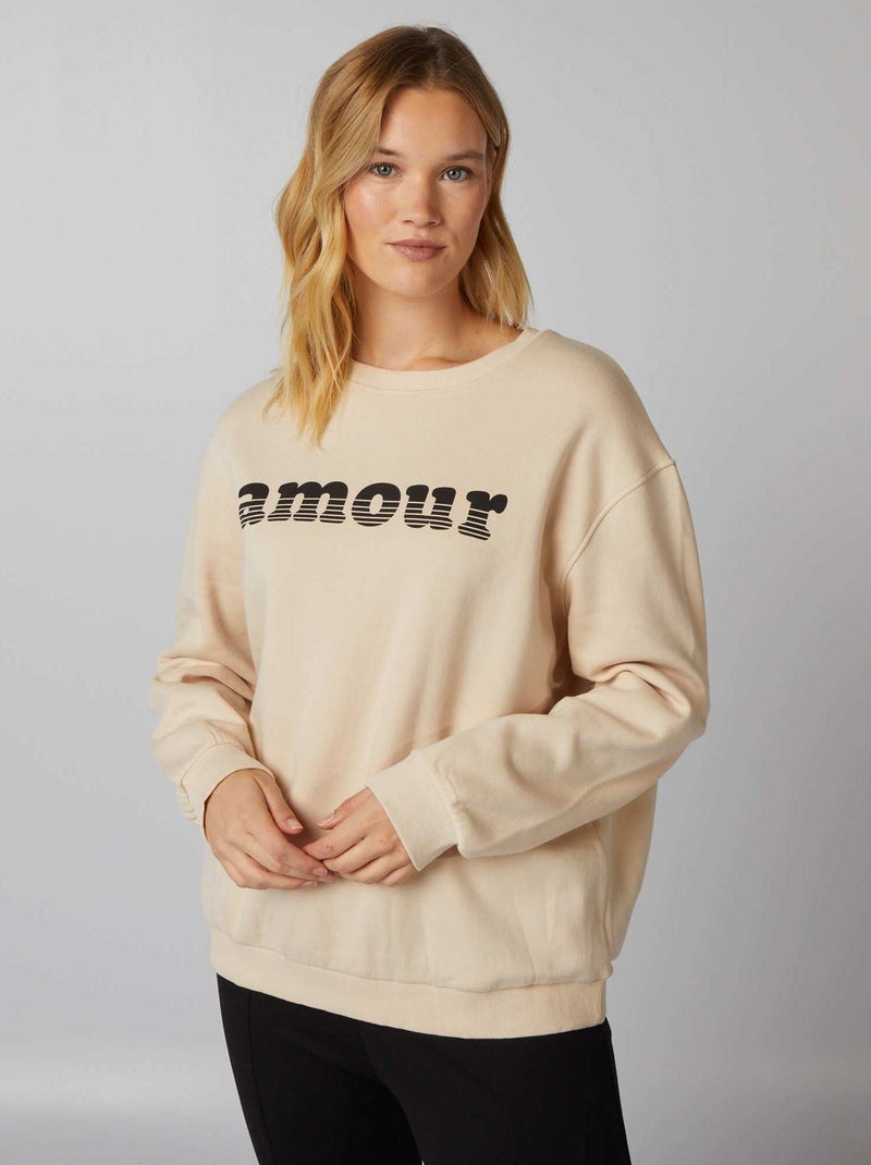 Sweatshirt estampada ROSA - Kiabi