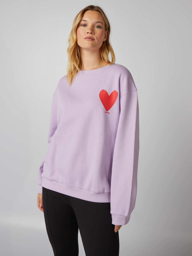 Sweatshirt estampada VIOLETA - Kiabi