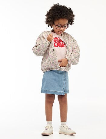 Sweatshirt estampado com efeito moletom - Coleção "Fácil de Vestir