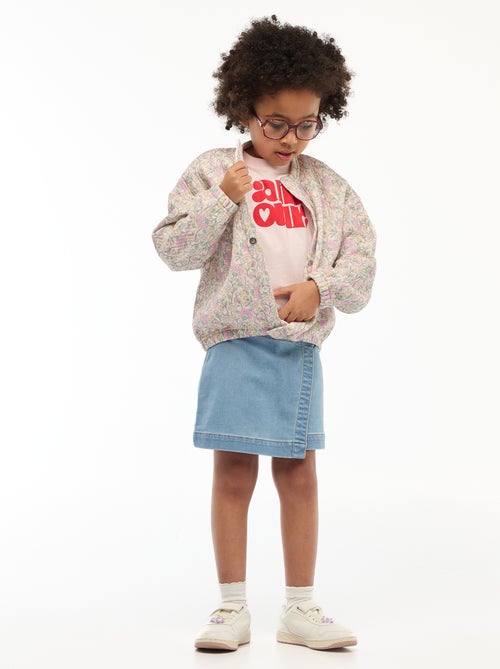 Sweatshirt estampado com efeito moletom - Coleção "Fácil de Vestir" - Kiabi