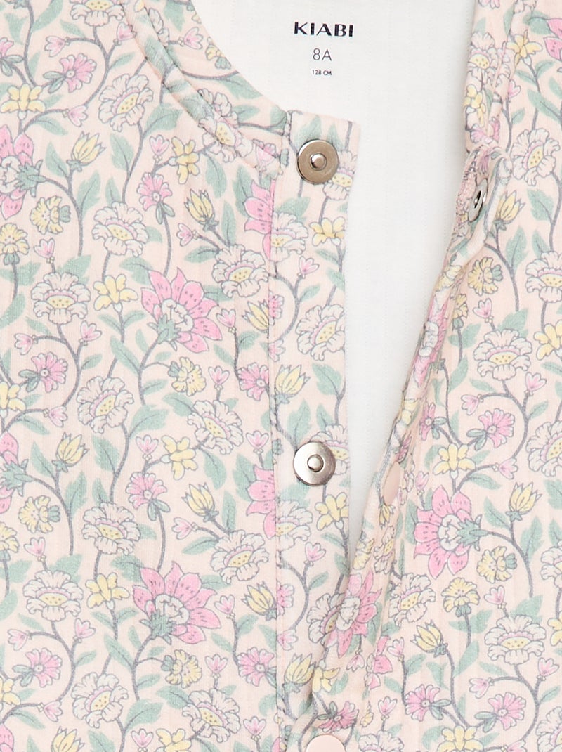 Sweatshirt estampado com efeito moletom - Coleção "Fácil de Vestir" Rosa - Kiabi