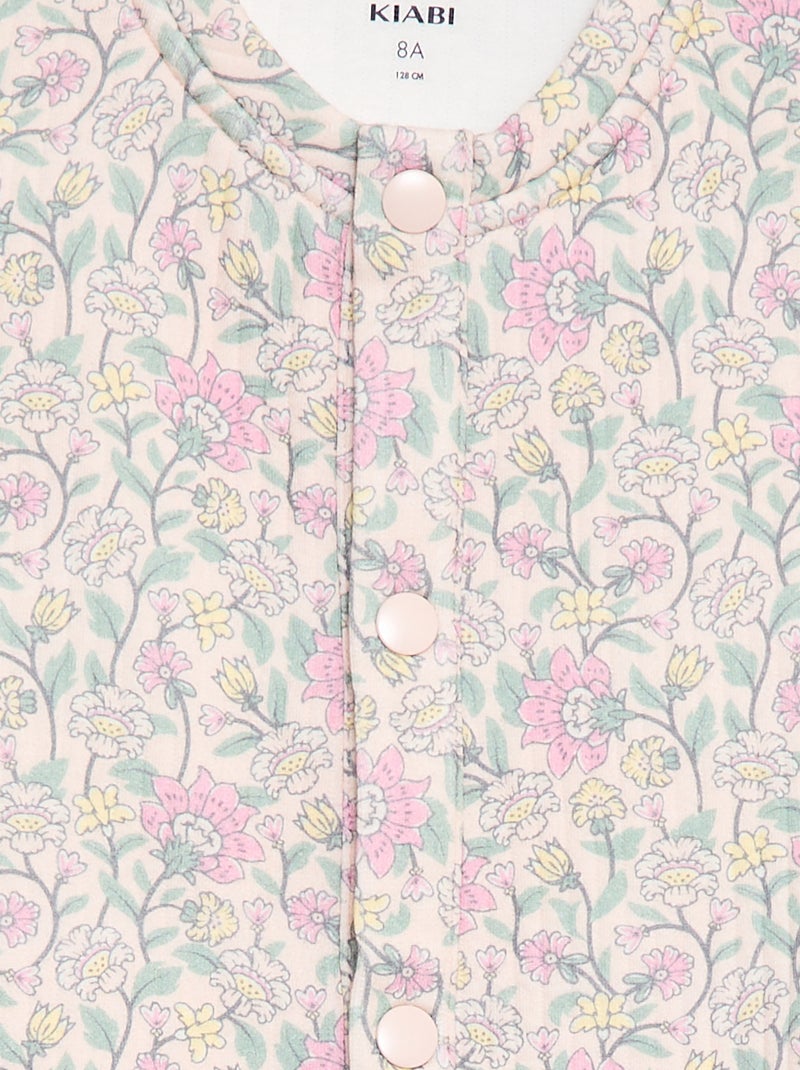 Sweatshirt estampado com efeito moletom - Coleção "Fácil de Vestir" Rosa - Kiabi