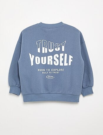 Sweatshirt estampado de manga comprida