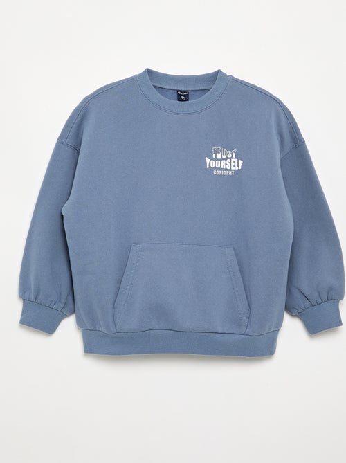 Sweatshirt estampado de manga comprida - Kiabi Sweatshirt estampado de manga comprida - Kiabi
