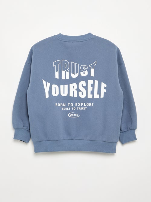 Sweatshirt estampado de manga comprida - Kiabi Sweatshirt estampado de manga comprida - Kiabi