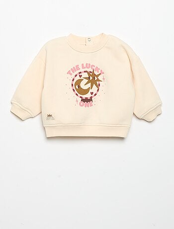 Sweatshirt estampado de manga comprida