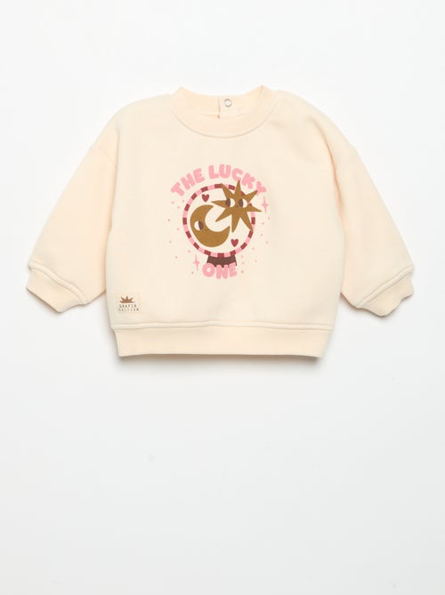 Sweatshirt estampado de manga comprida - Kiabi
