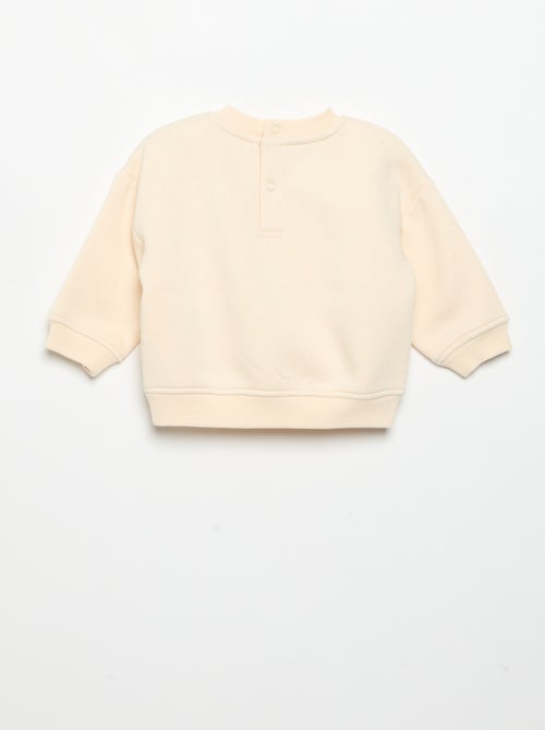 Sweatshirt estampado de manga comprida - Kiabi