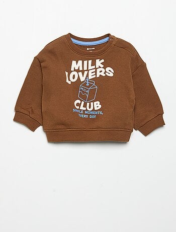 Sweatshirt estampado de manga comprida