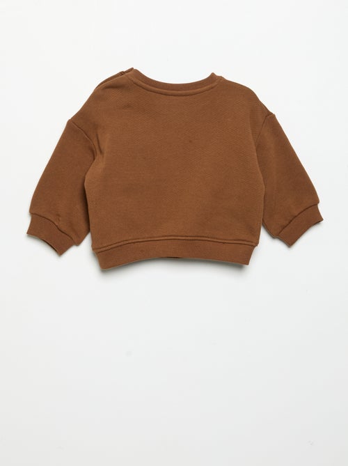 Sweatshirt estampado de manga comprida - Kiabi