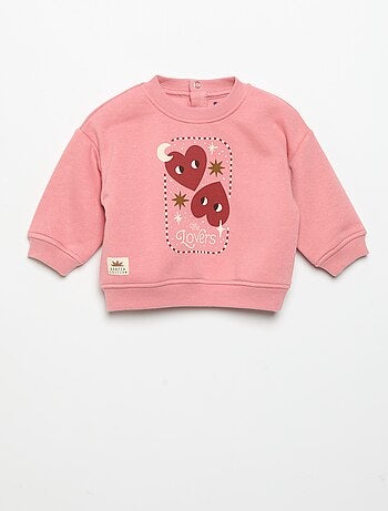 Sweatshirt estampado de manga comprida