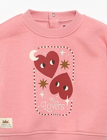 Sweatshirt estampado de manga comprida