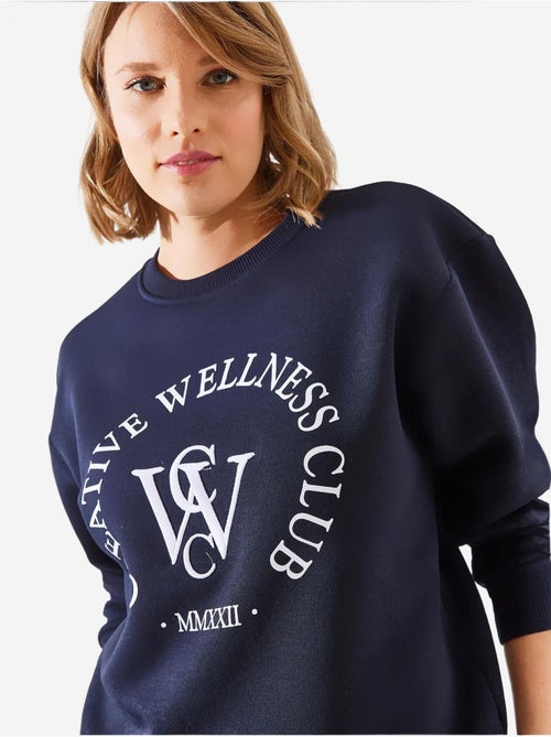 Sweatshirt estampado escovado de três fios mbhs lucci - Kiabi Sweatshirt estampado escovado de três fios mbhs lucci - Kiabi