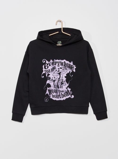 Sweatshirt estilo campus com capuz - Kiabi