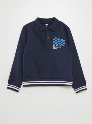 Sweatshirt estilo polo