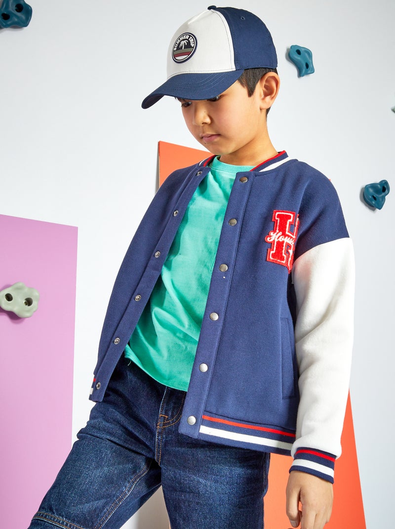 Sweatshirt estilo universidade americana AZUL - Kiabi