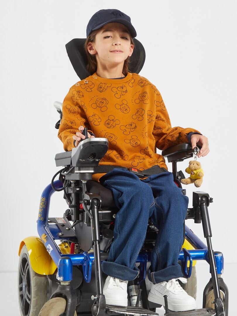 Sweatshirt fácil de vestir 'Mickey' MARROM - Kiabi