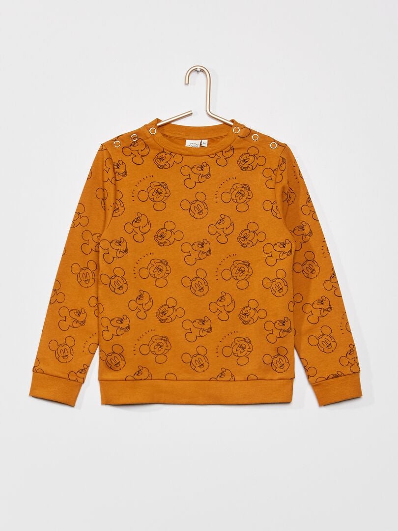 Sweatshirt fácil de vestir 'Mickey' MARROM - Kiabi