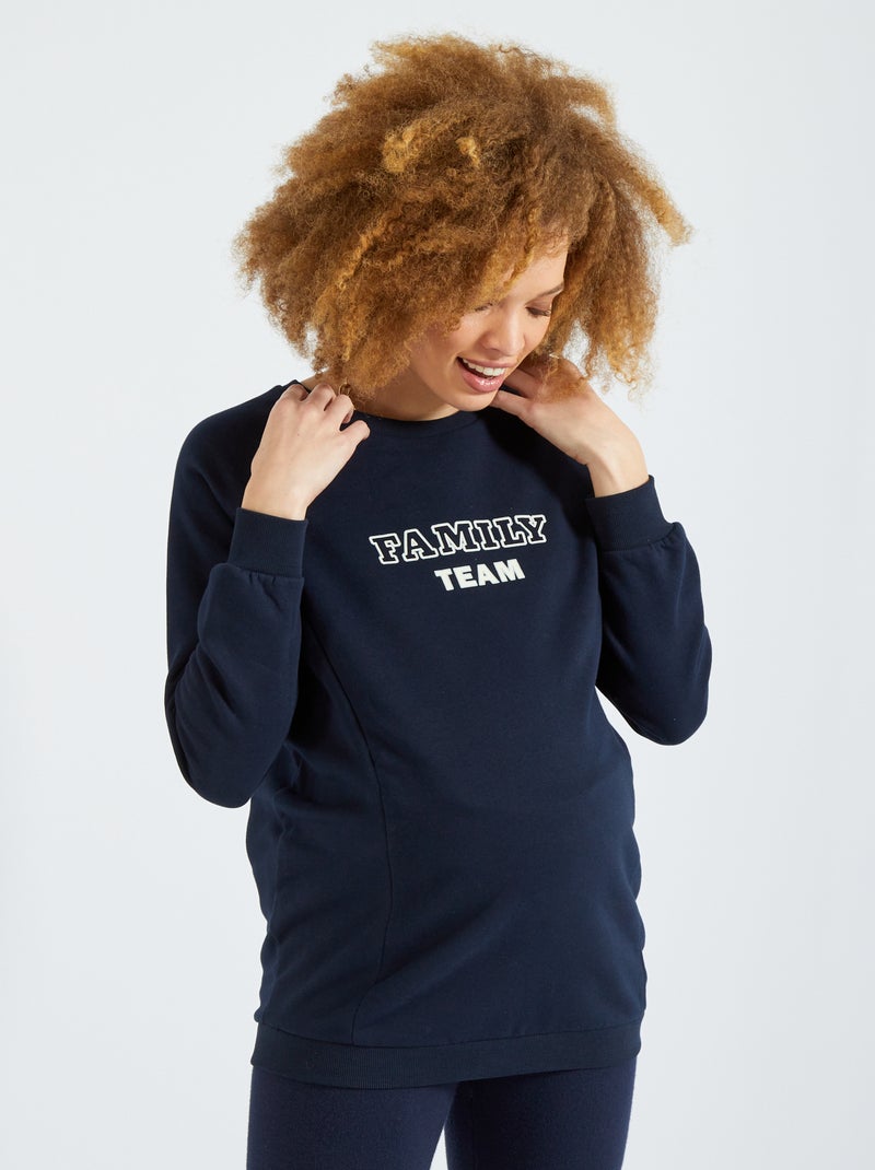 Sweatshirt 'Family Team' AZUL - Kiabi