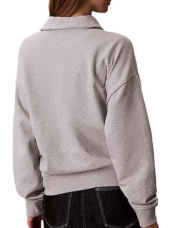 Sweat Calvin Klein Jeans French Terry Malva para Mulher