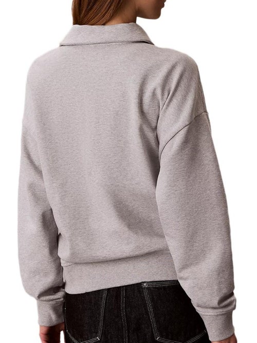 Sweatshirt Feminina Cinzenta Calvin Klein Jeans French Terry - Kiabi