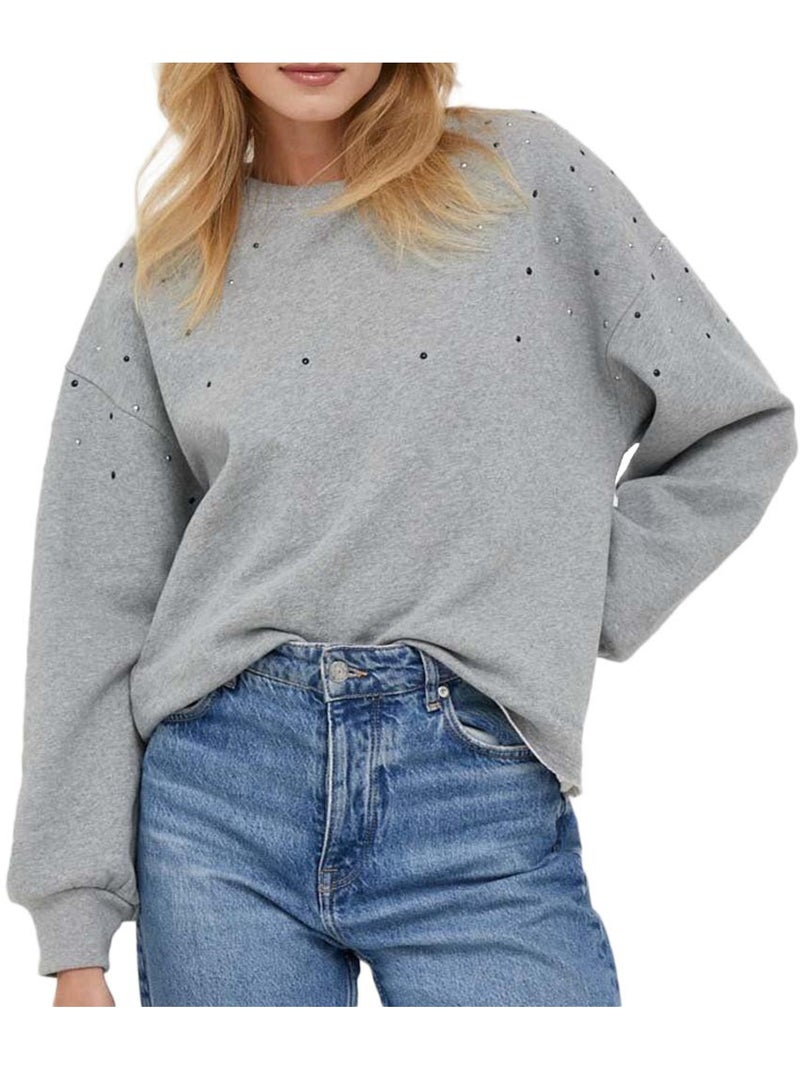 Sweatshirt Feminina Cinzenta Pepe Jeans Caroline Cinza-prateado - Kiabi