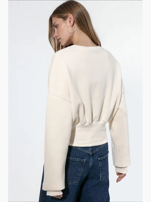 Sweatshirt feminina de algodão e poliéster busem - Kiabi Sweatshirt feminina de algodão e poliéster busem - Kiabi