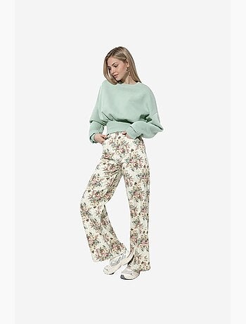 Sweatshirt feminina de algodão e poliéster busem