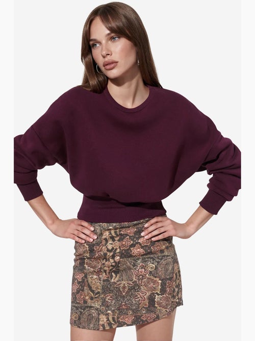 Sweatshirt feminina de algodão e poliéster busem - Kiabi Sweatshirt feminina de algodão e poliéster busem - Kiabi