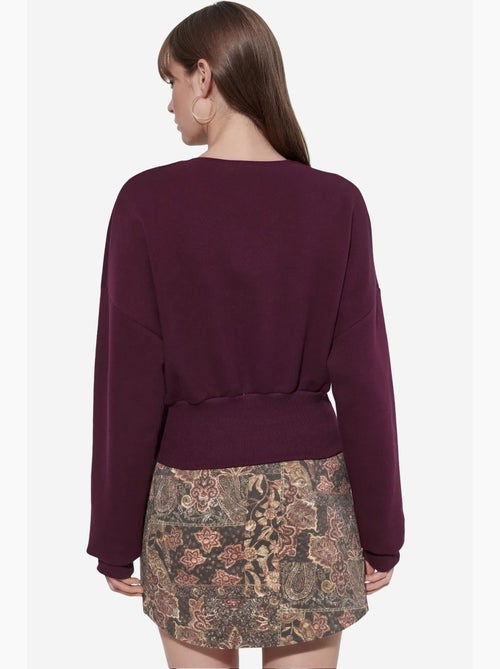 Sweatshirt feminina de algodão e poliéster busem - Kiabi Sweatshirt feminina de algodão e poliéster busem - Kiabi