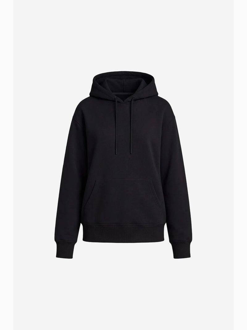 Sweatshirt feminina de algodão e poliéster tommy Preto - Kiabi