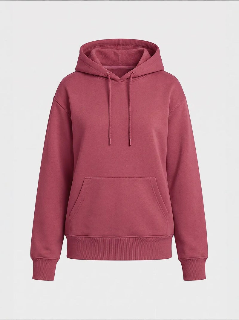Sweatshirt feminina de algodão e poliéster tommy Rosa velho - Kiabi