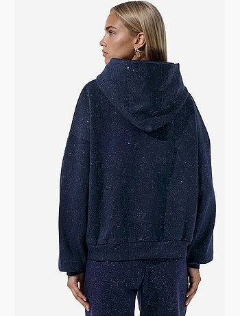 Sweatshirt feminina em mistura de algodão busem