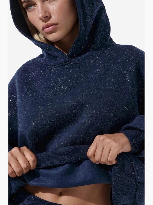 Sweatshirt feminina em mistura de algodão busem - Kiabi