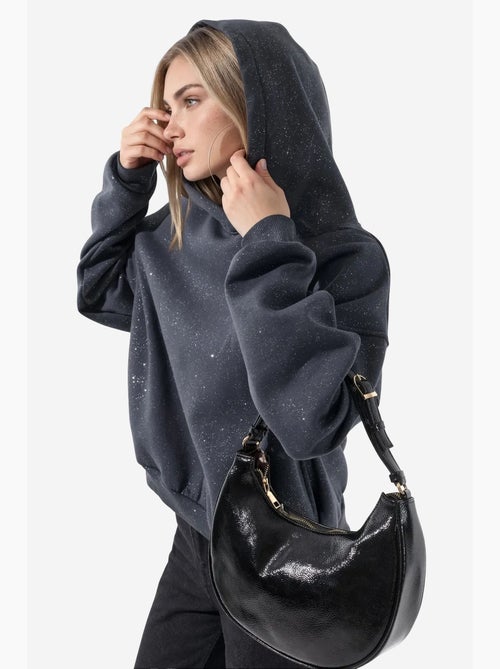 Sweatshirt feminina em mistura de algodão busem - Kiabi