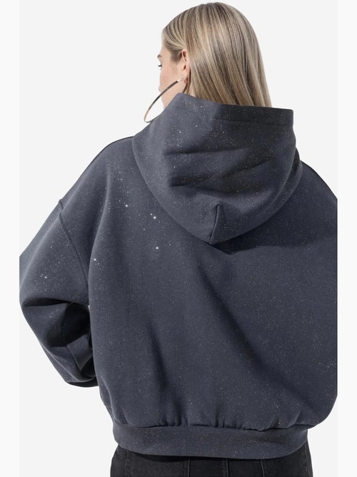 Sweatshirt feminina em mistura de algodão busem - Kiabi