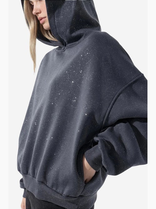Sweatshirt feminina em mistura de algodão busem - Kiabi