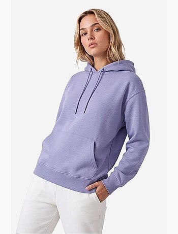 Sweatshirt feminina em mistura de algodão tommy