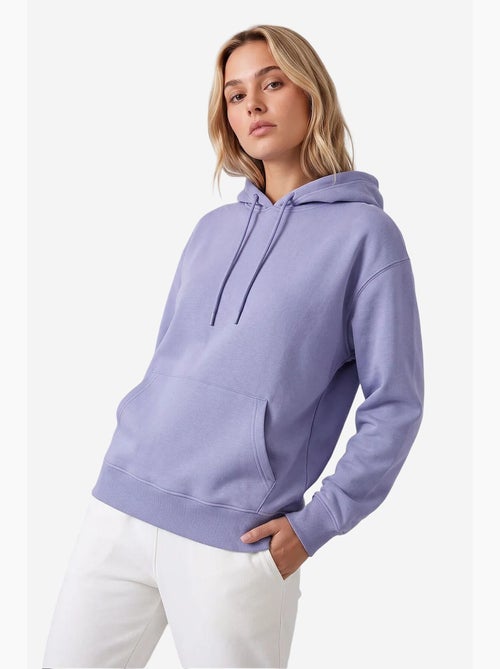 Sweatshirt feminina em mistura de algodão tommy - Kiabi Sweatshirt feminina em mistura de algodão tommy - Kiabi