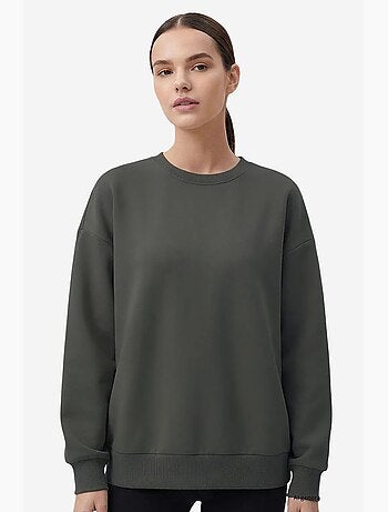 Sweatshirt feminina em mistura de algodão tommy