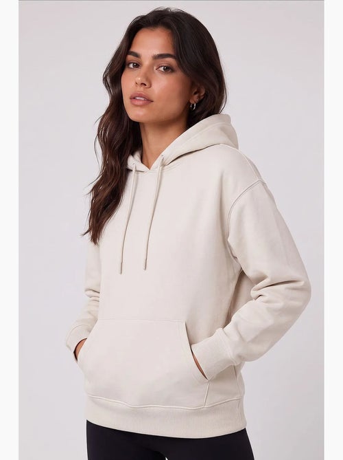 Sweatshirt feminina em mistura de algodão tommy - Kiabi Sweatshirt feminina em mistura de algodão tommy - Kiabi