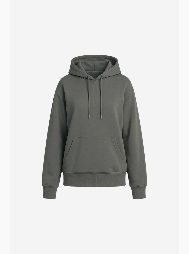 Sweatshirt feminina em mistura de algodão tommy Verde cáqui - Kiabi
