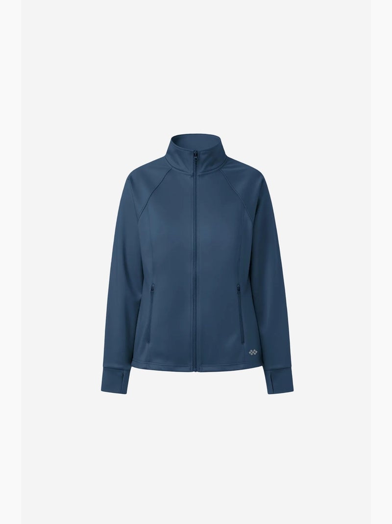 Sweatshirt feminina em poliéster-lycra tommy Azul - Kiabi