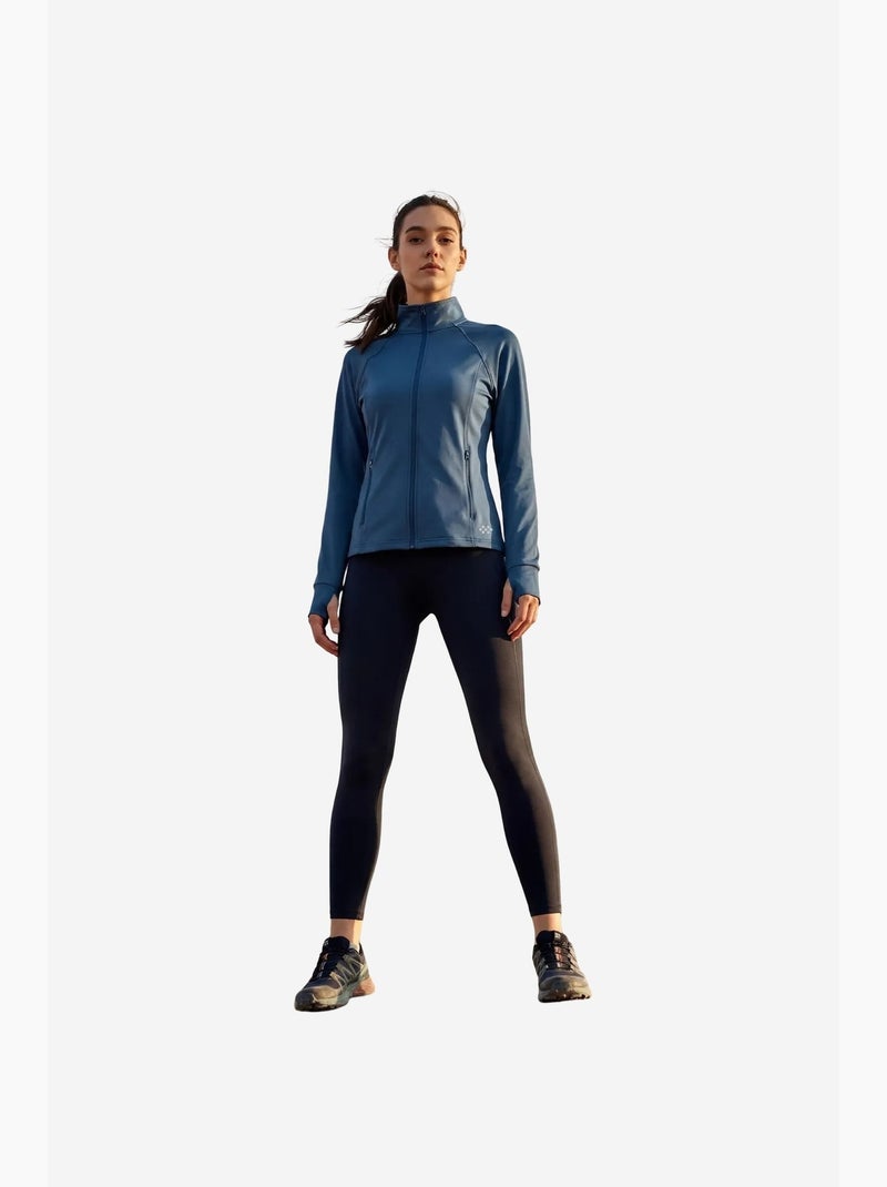 Sweatshirt feminina em poliéster-lycra tommy Azul - Kiabi
