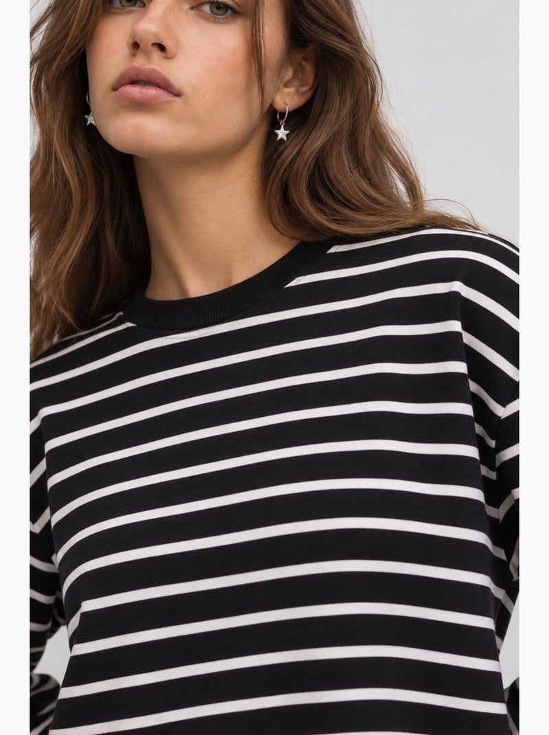 Sweatshirt feminina istanbul Preto - Kiabi