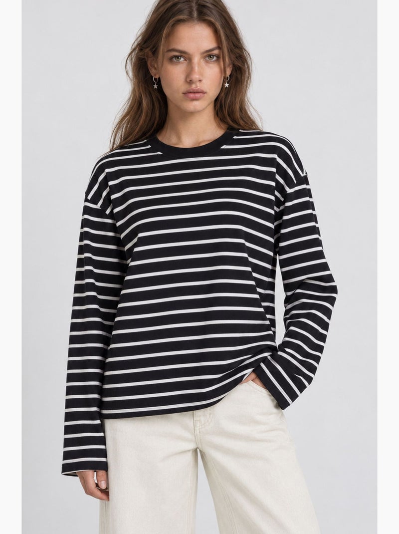 Sweatshirt feminina istanbul Preto - Kiabi