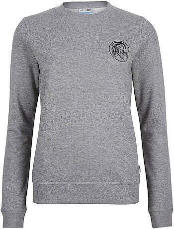 Sweatshirt feminina o'neill circle surfer crew cinzento