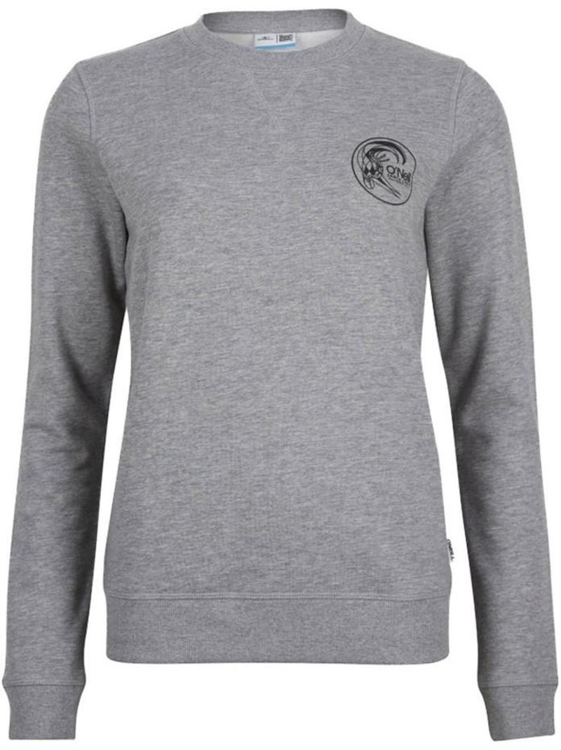 Sweatshirt Feminina O'Neill Circle Surfer Crew Cinzento Cinza-prateado - Kiabi
